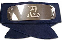 NARUTO -  ALLIED SHINOBI FORCES METALLIC HEADBAND (SHINOBI RENGOGUN) - BLUE -  NARUTO SHIPPUDEN