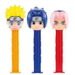 NARUTO -  PEZ CANDY DISPENSER (1) & CANDY REFILLS (2) - NARUTO -  PEZ
