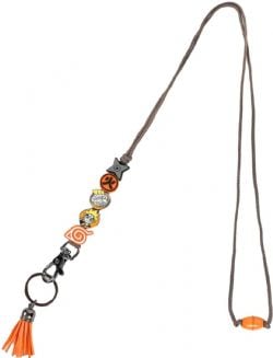 NARUTO -  RUBBER BEADED LANYARD -  SHIPPUDEN