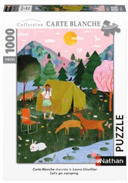 NATHAN -  LET'S GO CAMPING (1000 PIECES) -  COLLECTION CARTE BLANCHE