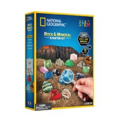 NATIONAL GEOGRAPHIC -  ROCK AND MINERAL STARTER KIT (MULTILINGUAL) -  STEM SERIES