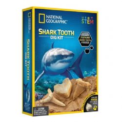 NATIONAL GEOGRAPHIC -  SHARK TOOTH DIG KIT (MULTILINGUAL) -  STEM SERIES