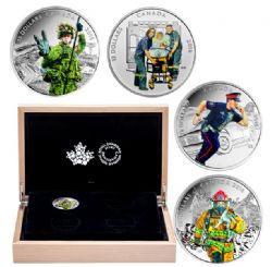 NATIONAL HEROES -  4-COIN SET -  2016 CANADIAN COINS