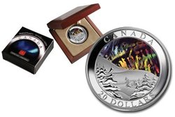 NATURAL WONDERS -  NORTHERN LIGHTS -  2004 CANADA COINS 04