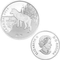 NATURE'S IMPRESSIONS -  WOLF -  2018 CANADIAN COINS 03