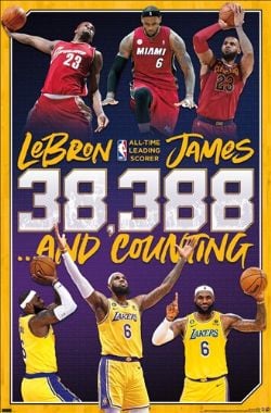 NBA -  LEBRON JAMES ALL-TIME SCORING LEADER POSTER (22