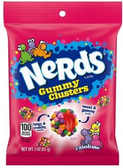 NERDS -  GUMMY CLUSTERS RAINBOW ((85G)