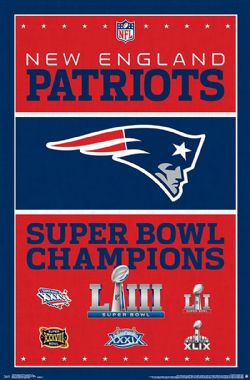 NEW ENGLAND PATRIOTS -  CHAMP POSTER 2019 (22