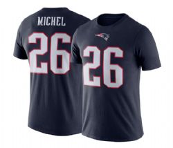 NEW ENGLAND PATRIOTS -  SONY MICHEL #26 T-SHIRT - NAVY BLUE