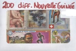 NEW GUINEA -  200 ASSORTED STAMPS - NEW GUINEA