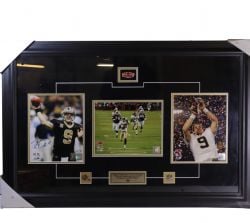 NEW ORLEANS SAINTS -  DREW BREES AUTOGRAPHED FRAME PHOTO (8