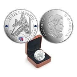 NEW YORK RANGERS -  GOALIES : EDDIE GIACOMIN -  2015 CANADIAN COINS