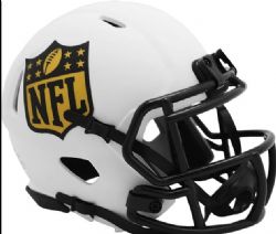 NFL -  NFL SHIELD - WHITE LUNAR ECLIPSE -  MINI HELMET
