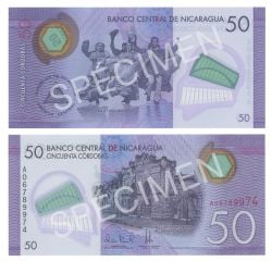 NICARAGUA -  50 CORDOBAS 2014 (2015) (UNC) 211