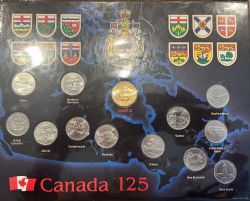 NICKEL 1992 SERIES COINS SET (CIRCULATED) -  1992 CANADIAN COINS