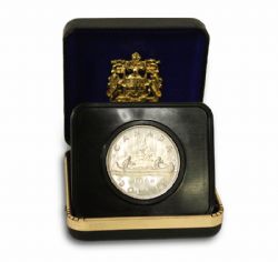 NICKEL SPECIMEN DOLLARS -  VOYAGEUR DESIGN -  1968 CANADIAN COINS 01