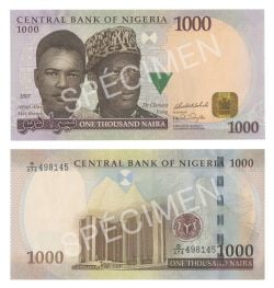 NIGERIA -  1000 NAIRA 2007 (UNC) 36C