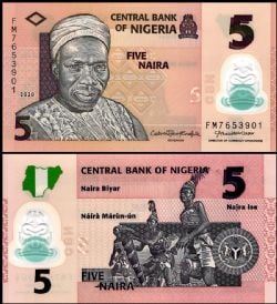 NIGERIA -  5 NAIRA 2020 (UNC) 38K