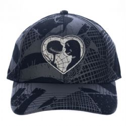 NIGHTMARE BEFORE CHRISTMAS, THE -  JACK AND SALLY METALLIC EMBLEM HAT