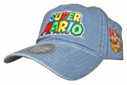 NINTENDO -  EMBROIDERED LOGO AND CHARACTERS ADJUSTABLE CAP -  SUPER MARIO