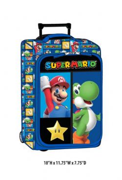 NINTENDO -  MARIO & YOSHI 18” LUGGAGE BAG WITH WHEELS -  SUPER MARIO