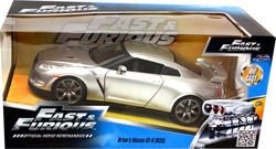 NISSAN -  BRIAN'S GT-R 2009 1/24 - SILVER -  FAST AND FURIOUS