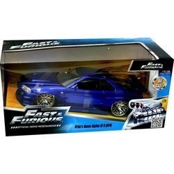 NISSAN -  BRIAN'S SKYLINE GT-R HARDTOP (R34) 1/24 - BLUE -  FAST AND FURIOUS