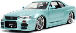 NISSAN -  BRIAN'S SKYLINE GT-R R34 2002 1/24 - BLUE GREEN -  FAST AND FURIOUS