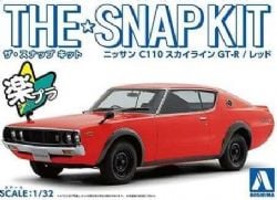 NISSAN -  C110 SKYLINE GT-R (RED) - SNAP KIT - 1/32 SCALE 18-C