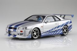 NISSAN -  SNAP KIT - FAST & FURIOUS SKYLINE GT-R - 1/24 -  AOSHIMA