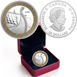 NORSE FIGUREHEADS -  THE DRAGON'S SAIL -  2018 CANADIAN COINS 02