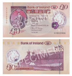 NORTHERN IRELAND -  10 POUNDS 2017 (2019) (UNC) - BANK OF IRELAND