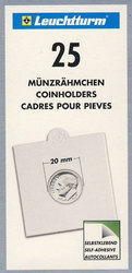 NUMIS -  25 2X2 COIN HOLDER SELF-ADHESIVE UP TO 20 MM DIAMETER