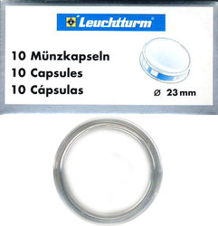 NUMIS CAPSULES -  CAPSULES FOR 23-MM COINS (PACK OF 10)