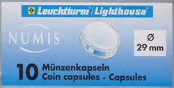 NUMIS CAPSULES -  CAPSULES FOR 29-MM COINS (PACK OF 10)