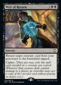 New Capenna Commander Promos -  Writ of Return