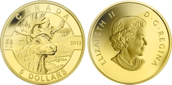 O CANADA (2013) -  CARIBOU -  2013 CANADIAN COINS 04