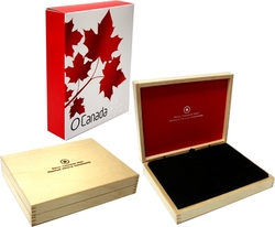 O CANADA (2013) -  EMPTY CASE FOR FINE SILVER 10-DOLLAR 12-COIN SET -  2013 CANADIAN COINS