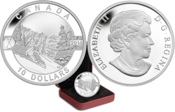 O CANADA (2014) -  SKIING CANADA'S SLOPES -  2014 CANADIAN COINS 03