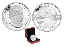 O CANADA (2014) -  THE ARCTIC FOX AND THE NORTHERN LIGHTS -  2014 CANADIAN COINS 05