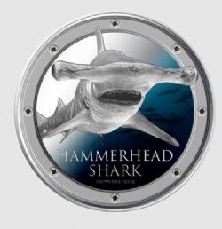 OCEAN PREDATORS -  HAMMERHEAD SHARK -  2013 NEW ZEALAND COINS 02