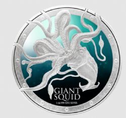 OCEAN PREDATORS -  OCEAN SQUIDS -  2015 NEW ZEALAND COINS 04