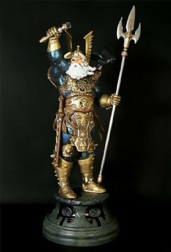 ODIN -  ODIN PAINTED STATUE ; LIMITED EDITION (06/1500) - USED