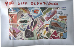 OLYMPICS -  900 ASSORTED STAMPS - OLYMPICS