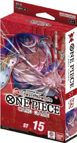 ONE PIECE CARD GAME -  EDWARD NEWGATE - RED STARTER DECK (ENGLISH)***LIMIT OF 2 ITEMS PER CUSTOMER*** ST-15