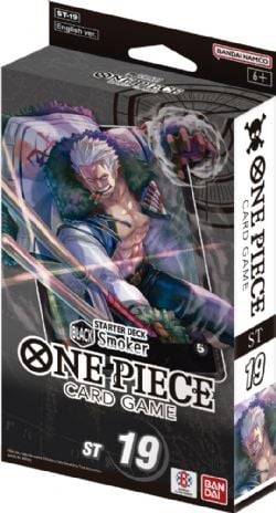 ONE PIECE CARD GAME -  SMOKER - BLACK STARTER DECK (ENGLISH)***LIMIT OF 2 ITEMS PER CUSTOMER*** ST-19