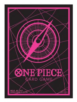 ONE PIECE CARD GAME -  STANDARD SIZE SLEEVES - BLACK / PINK (70)