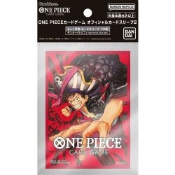 ONE PIECE CARD GAME -  STANDARD SIZE SLEEVES - MONKEY D. LUFFY - FILM RED (70)