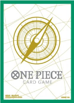 ONE PIECE CARD GAME -  STANDARD SIZE SLEEVES - WHITE / GOLD (70)