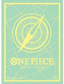 ONE PIECE CARD GAME -  STANDARD SIZE SLEEVES - YELLOW/GREEN (70)